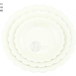 花邊圓型餐盤(6、4PCS