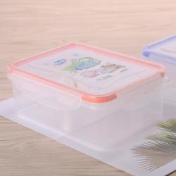 小號(hào)雙格密封飯盒