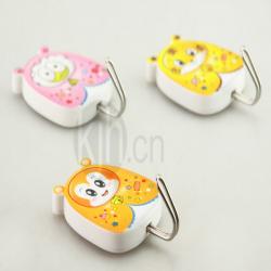 萌娃卡通強力粘鉤3個