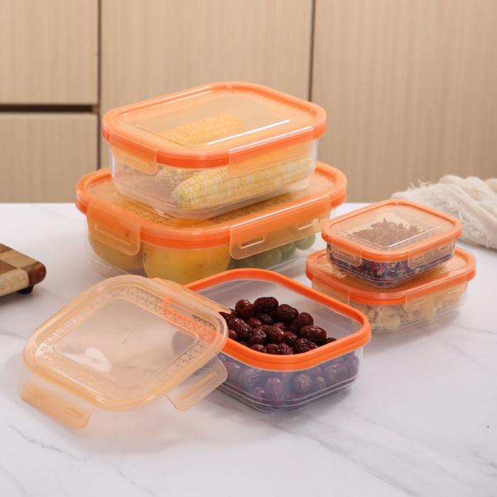 鮮凈無縫密封保鮮盒(長(zhǎng)方3件套/5件套)