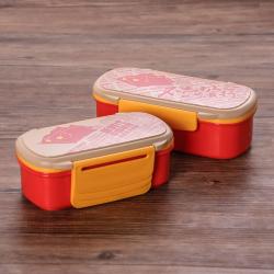 時代特色雙層組合便當(dāng)