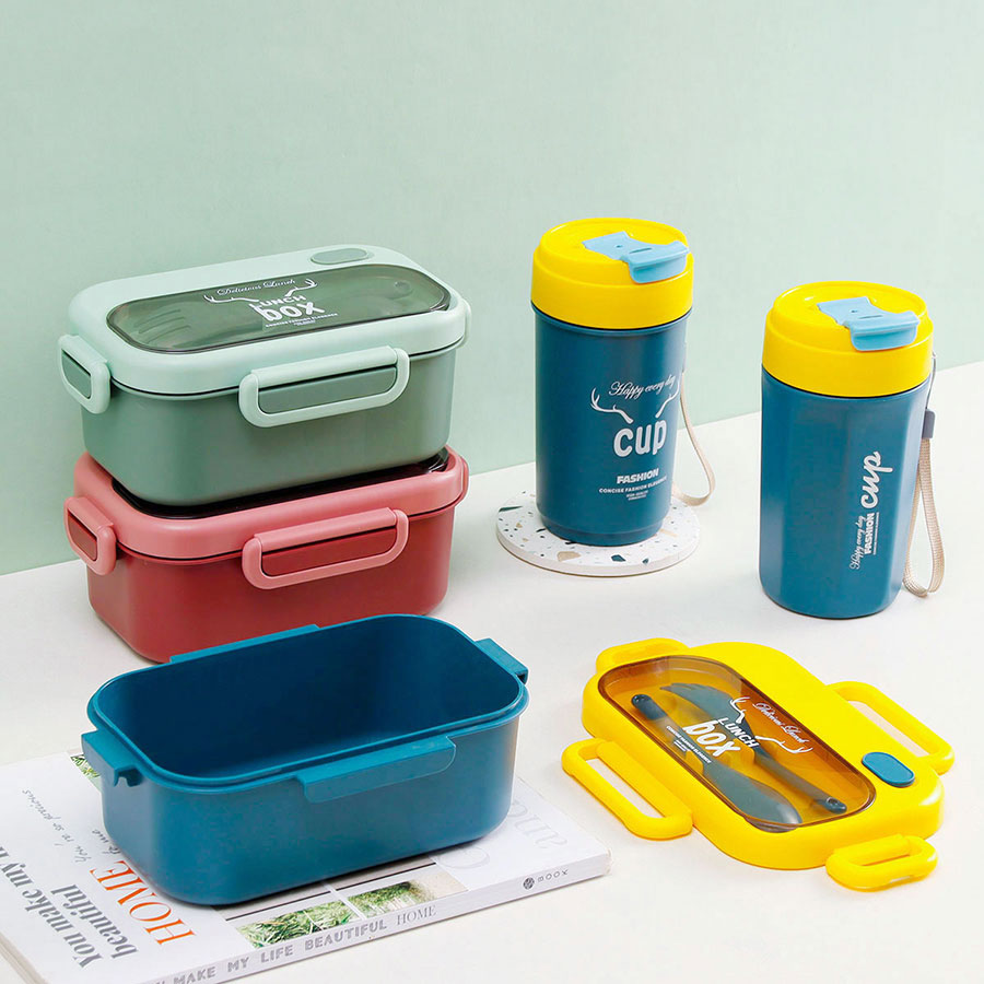 品悅長(zhǎng)方單層密封飯盒